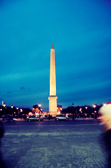Paris, at night