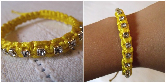yellow bracelet