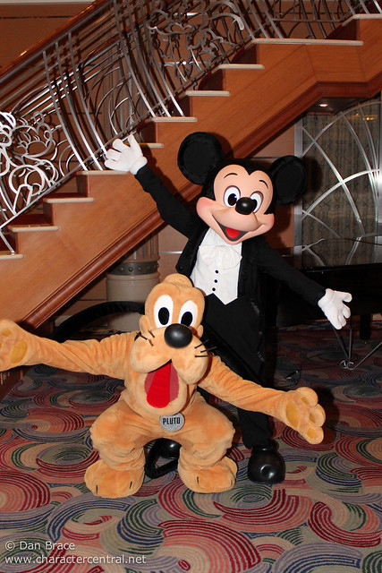 Meeting Mickey Mouse and Pluto
