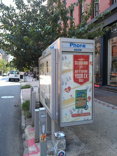 New NYC Wi-Fi access point on this payphone kiosk at W Bway and Spring