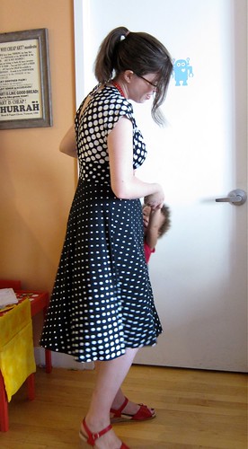 McCall's 6070 polka dot dress