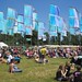 Blue flags at WOMAD