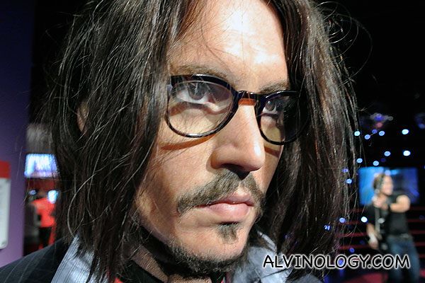 Close head shot of Johnny Depp