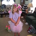 Becca Modeling her new Fairy Crown and Fairy Skirt.