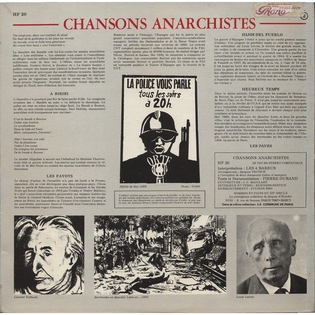 Les Quatre Barbus - Chansons Anarchistes  (1969)_003