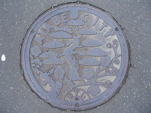 Ayabe Kyoto manhole cover 2 （京都府綾部市のマンホール２）