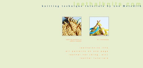 leethal knitting tutorials
