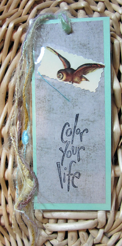 Color your life bookmark 