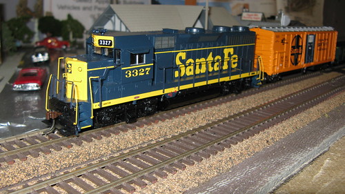 1960's era Santa Fe freight train. by Eddie from Chicago