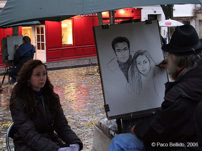 Pintor callejero en Montmartre. © Paco Bellido, 2006