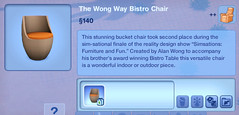 The Wong Way Bistro Chair