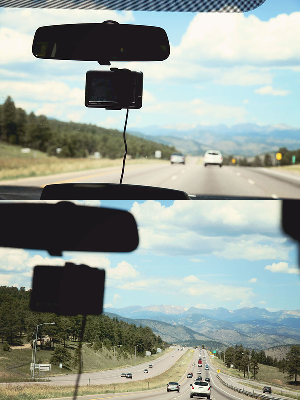 driving to Aspen 1 diptych