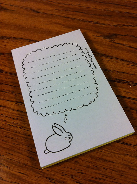 Dreaming Bunny Notepad is so cute.