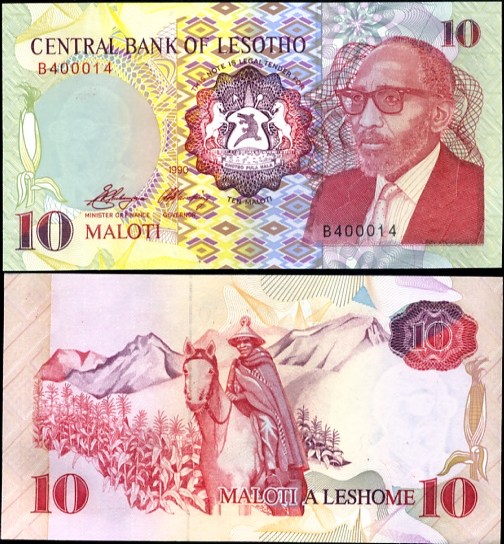 10 Maloti Lesotho 1990, Pick 11