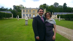 Us in front of the Château