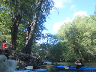 Jonathan on the first rope swing