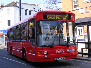 First London . First Capital North . DMS41474 LT02NUK . Enfield Town Centre . Wednesday 21st-March-2012 .