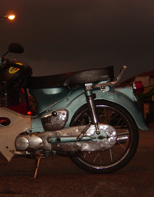Motorbike in evening