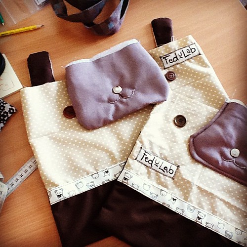 Making two cute bear handbags ;) #bears #madeinuk #brown
