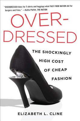 cover of OVERDRESSED showing  a black heel breaking at the tip