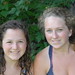 Abby and Caitlin in the yard posted by camera_kent to Flickr