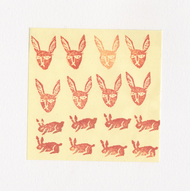 rabbit rubber stamps