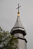 Yvoire church with the golden cock