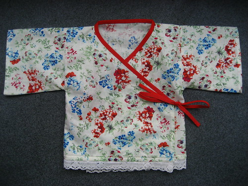Baby McCarthy's floral lace kimono
