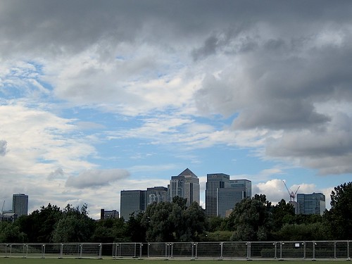 Canary Wharf from Millwall Park