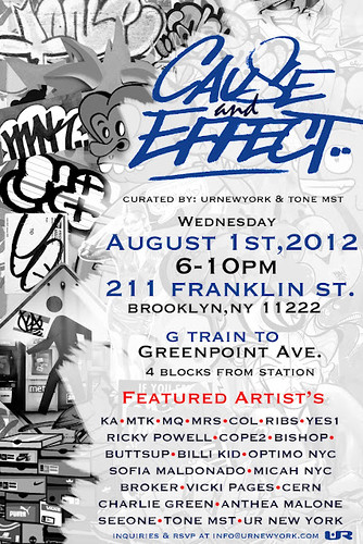 CAUSE & EFFECT Art Show by VLNSNYC
