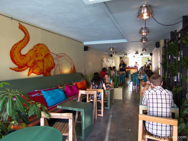 The dining area at Naan