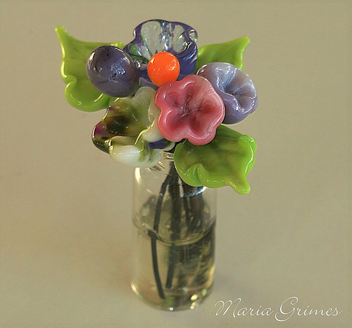 Lampwork Flower Vase