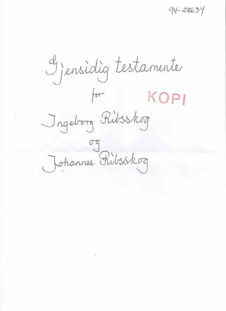 Testamente Ingeborg og Johannes Ribsskog 4