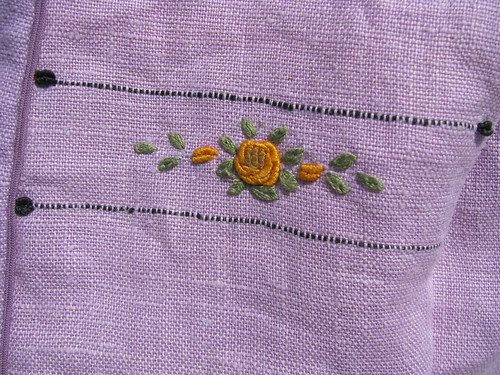 Vintage Embroidery Close Up