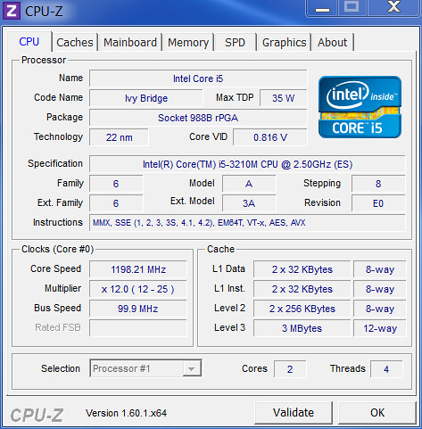 Inspiron N7720 - CPU-Z