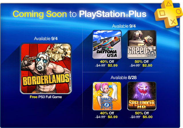 PlayStation Plus Update: August 27th, 2012