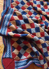 Blanket in the style of patchwork
