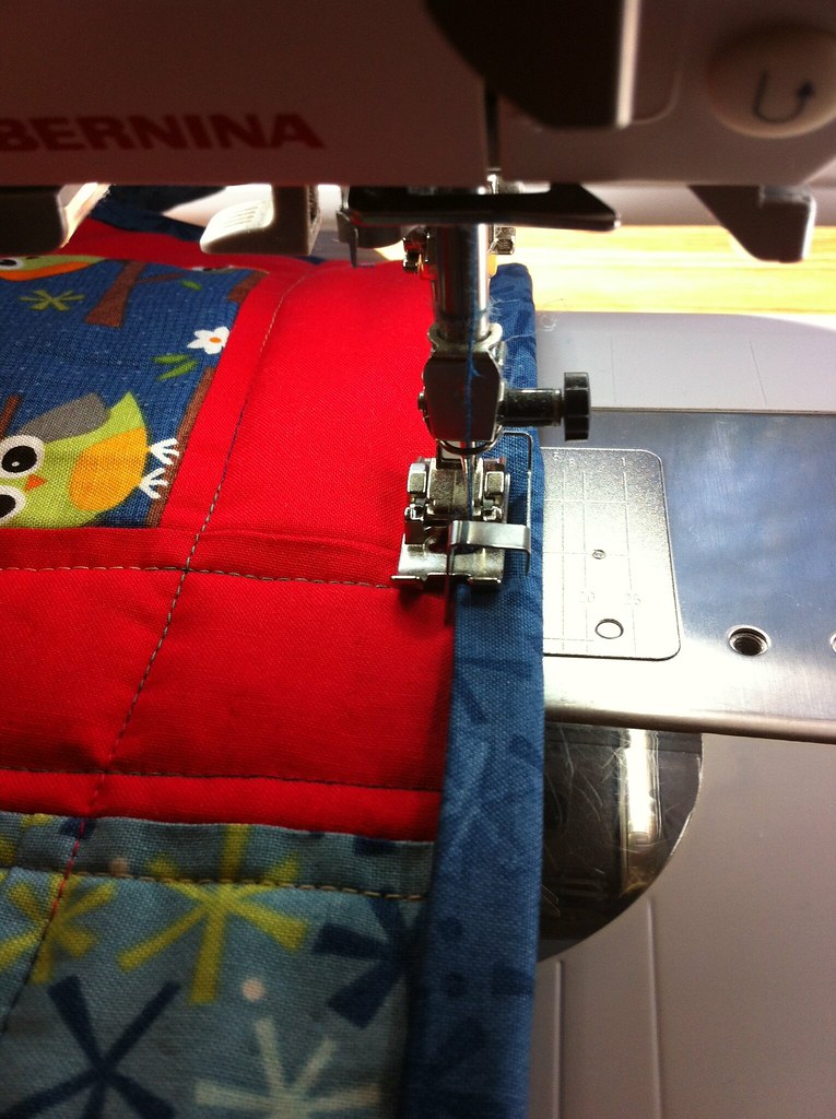Machine Binding the the Edge Stitch Foot