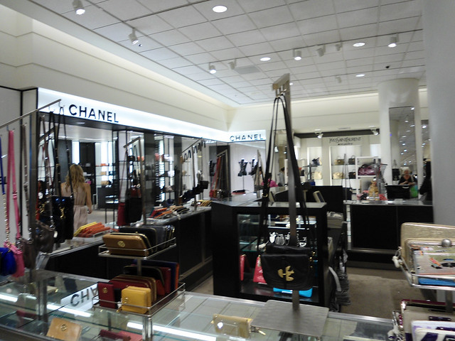 Nordstrom downtown Seattle- Chanel and Yves Saint Laurent accessories ...