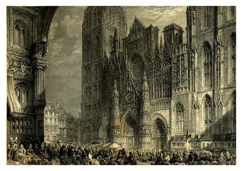 013- Catedral de Rouen-Wanderings by the Seine (1834)- Joseph Mallord William Turner
