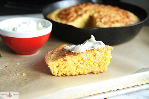 Rosemary Cornbread with Goat Cheese Butter