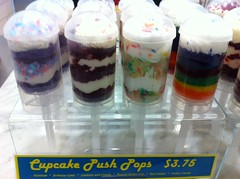 Cupcake push pops at Crumbs Bakeshop by Rachel from Cupcakes Take the Cake