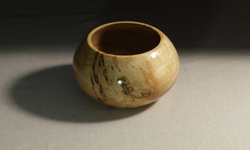 Spalted maple bowl