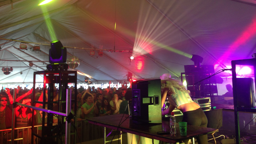 Shamrockfest DJ Tent - Back Stage