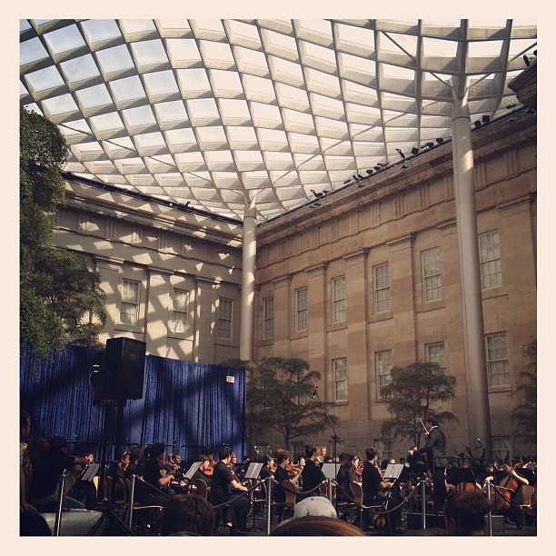 At the Gamer Symphony Orchestra concert at the American Art Museum in DC.