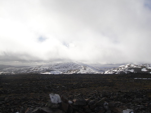 Looking South from the summit of An Socach, Cairngorms