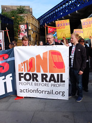 Fair train fares Waterloo protest