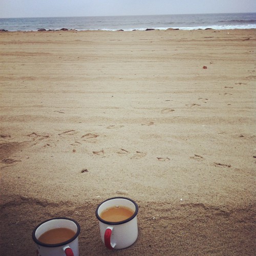 beach!    coffee