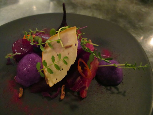 Venison, beetroot, red cabbage