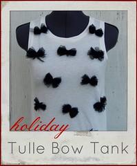 how to make a tulle bow tank